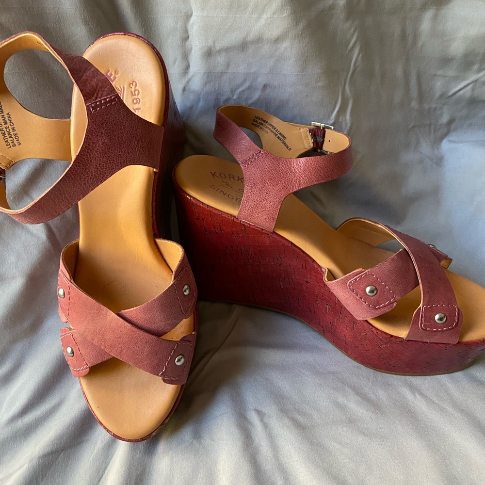 Kork-Ease size 9 platform sandals worn only once